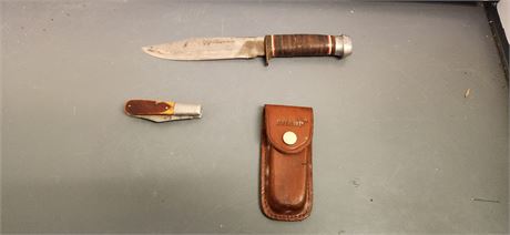 Original Bowie Knife &  Barlow Pocket Knife & Sharp 200 Knife