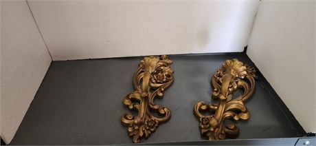 Homco Wall Hanging Candle Holders