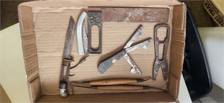 Vintage Bleeder & Vintage Knife & Vintage Alligator Wrench & Vintage Misc. Items