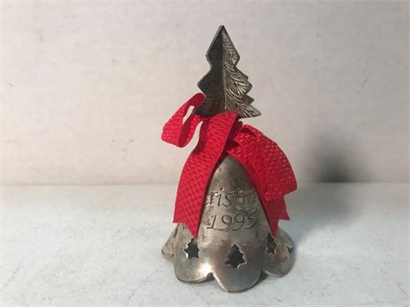 International Silver Co. Silver Plated Christmas 1995 Bell
