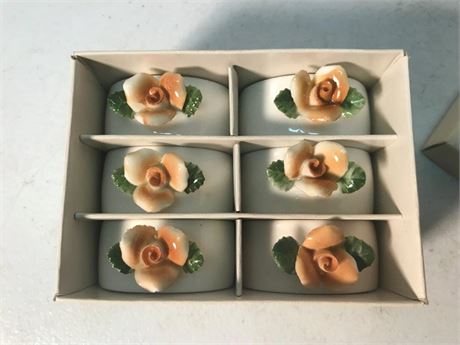 Vintage Porcelain Cost Plus, Inc. Napkin Holders