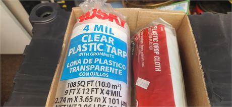 Clear Plastic Tarp & Plastic Drop Cloth