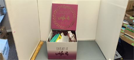 Box Of Misc. Crafting & Scrapbooking Items & Other Misc. Items