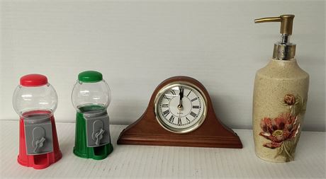 Small Gumball Machines & Clock & Misc.