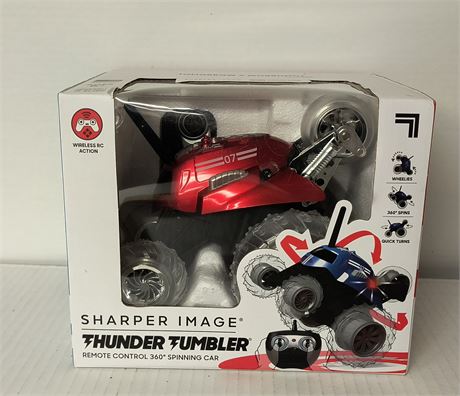 Sharper Image Thunder Tumbler Remote Control 360 Degree Spinning Car