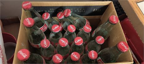 Lot Of Coca Cola Collectible Glass Bottles