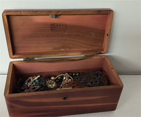 Cedar Box Of Jewelry