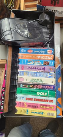 VHS Tapes and rewinder