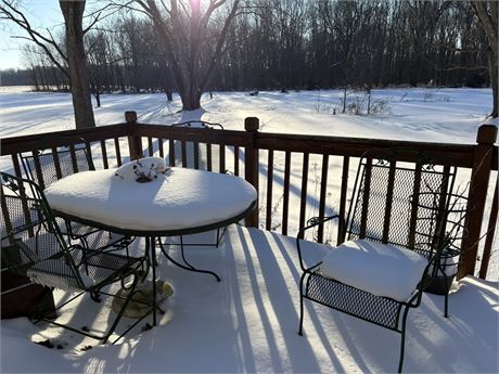 Metal Outdoor Table and Chairs