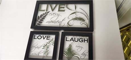 3 Framed Pictures