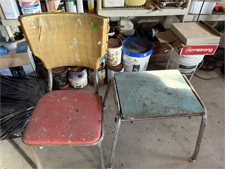 Antique Chair and Bench