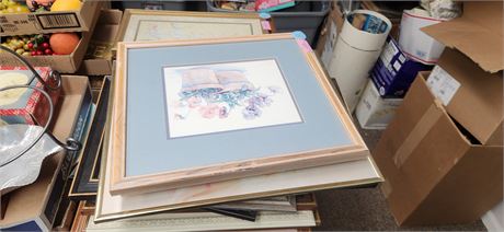 Lot Of Various Framed Art