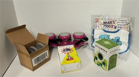 PC Camera & Art Clock & Massager With USB Cable & Misc.