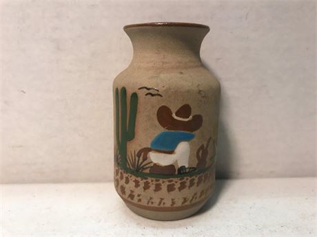 Tonola Mexican Pottery Vase