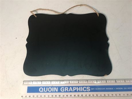 Chalkboard Scrolled Edge Sign