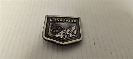 Vintage Goodyear Motor Sports Club Belt Buckle