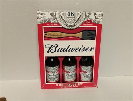 Budweiser BBQ Sauce Gift Set Expired Date.