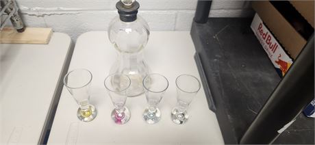 Decanter and glasses