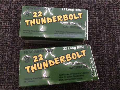 Two Partial Boxes of 22 Rimfire Rifle Ammo