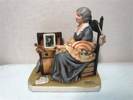 1980 "Memories" by Norman Rockwell Figurine
