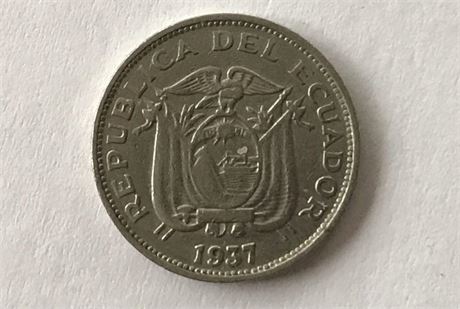 1937 Ecuador 10 Centavos