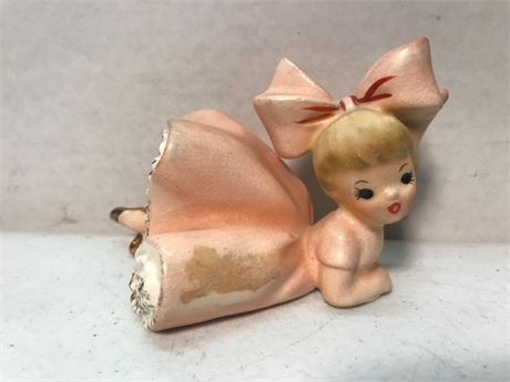 1963 Inarco Big Bow Bloomer E-1059 Figurine