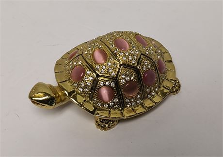 Golden Tortoise Trinket Box