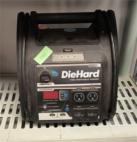 DieHard 1150 Portable Power Jump Start. Tested And Works