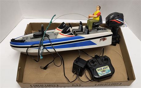 Tyco RC Bass Boat. Not Tested