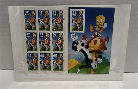 Sylvester and Tweety Collectible Stamps
