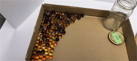 Jar Of Collectible Marbles