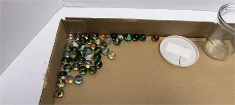 Jar Of Collectible Marbles