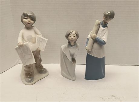 Unmarked NAO Lladro Statues