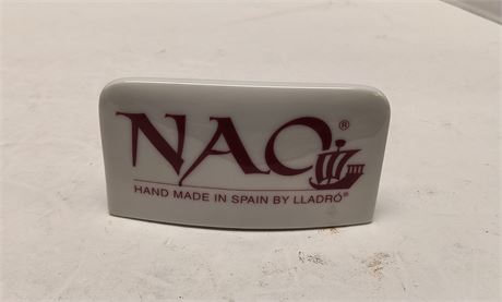 NAO Lladro Porcelain Dealer Display Shelf Sign