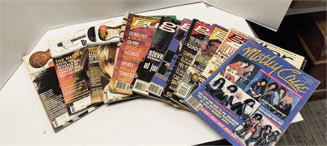 Various Rock & Guitar Magazines