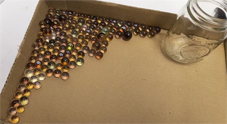 Jar Of Collectible Marbles