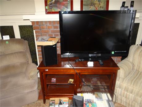 TV, Speaker, And Stand if you want it.