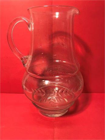 Clear Glass Pitcher