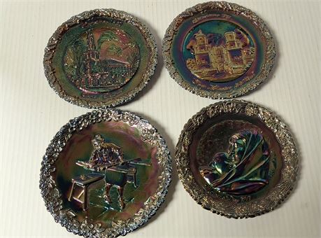 Fenton Carnival Glass Collectible Plates