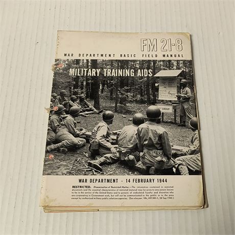FM 21-8 War Department Basic Field Manual Military Training Aids