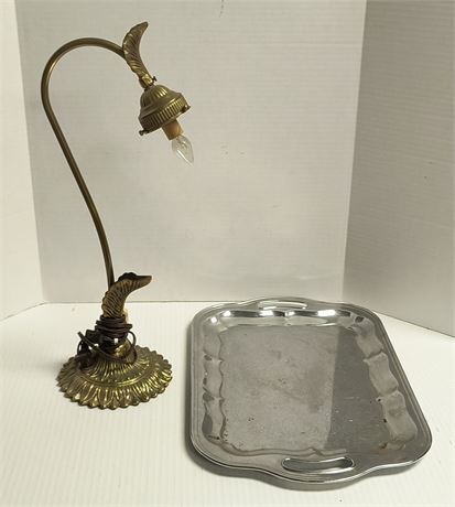 Lamp and Serving tray