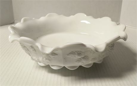 Milk Glass Candle Holder