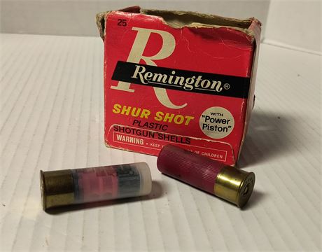 Remington Shur Shot 12 Gauge Plastic Shotgun Shells