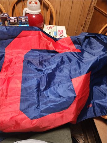 Cleveland Indians flag and towel
