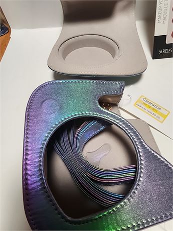 hey day wallet, press on nails, tie dye care bear