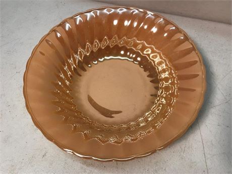 Fire King Oven Ware Peach Lustre Bowl