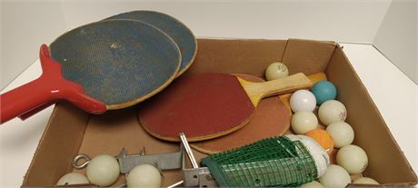 Ping Pong Paddles & Net & Balls