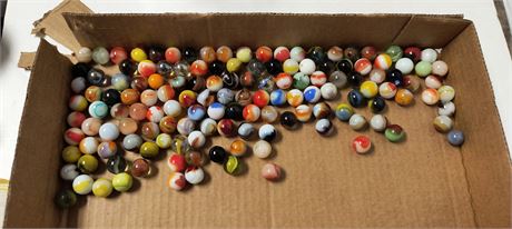 Various Collectible Marbles. Some Glow