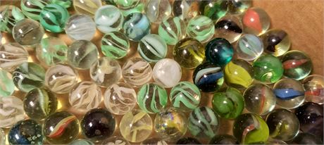Various Collectible Marbles. Some Glow