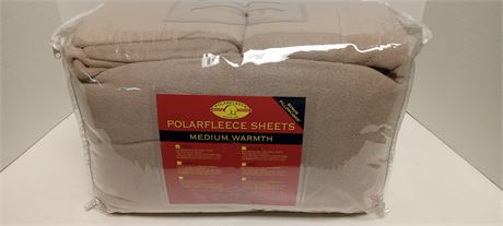 Polar Fleece Sheets. Medium Warmth. Twin Size